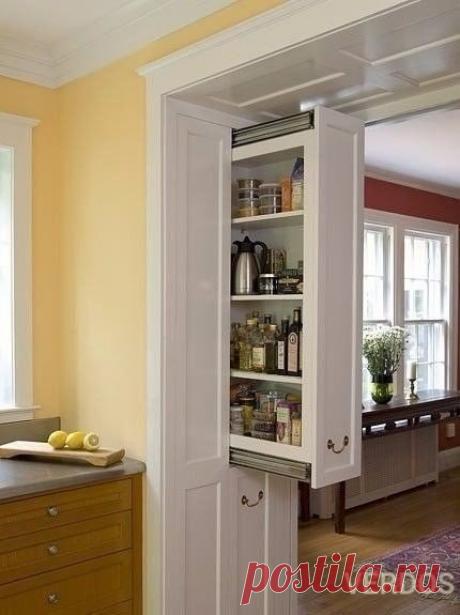 Идея выдвижной полки в проходе