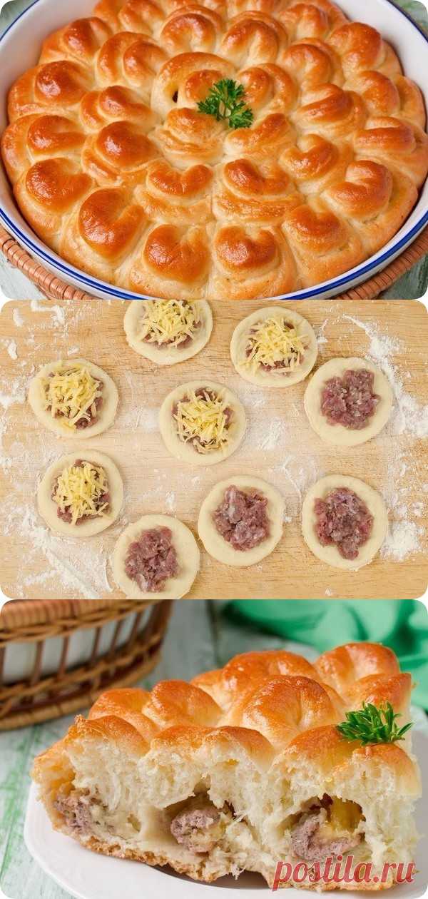 Пирог с мясом Хризантема - вкуснятина нереальная, с которой справиться каждый!