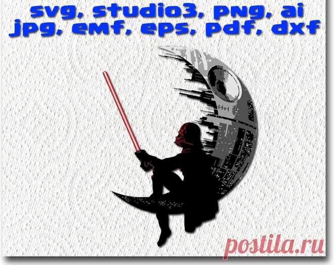 Darth Vader Death Star svg cuttable Cricut Design Space