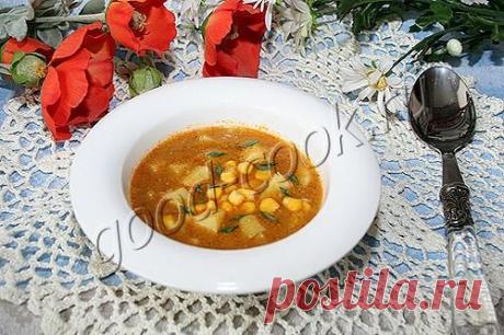 Хорошая кухня - кукурузный суп с пряностями. Кулинарная книга рецептов. Салаты, выпечка.