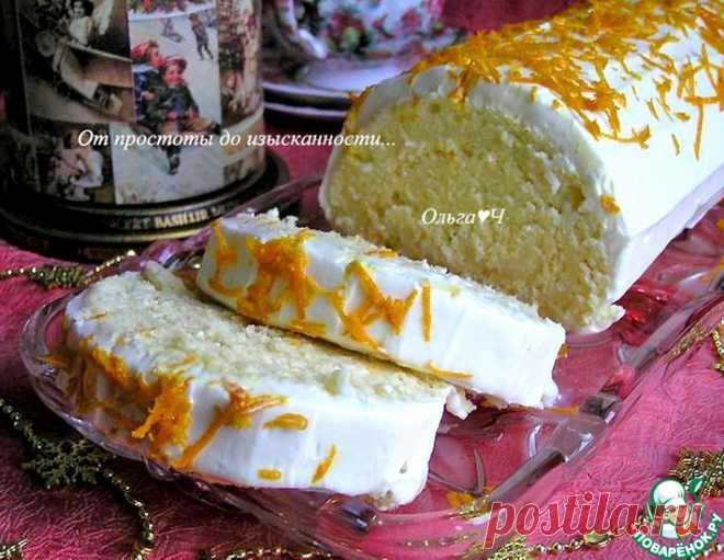 Творожно-цитрусовый рулет – кулинарный рецепт