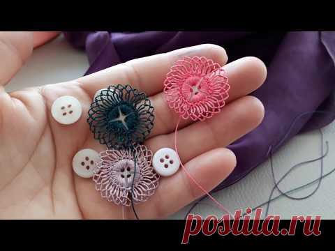 BUTTON LACE😌DÜĞME OYASI YAPIMI /BUTTON LACE igne oyasi
