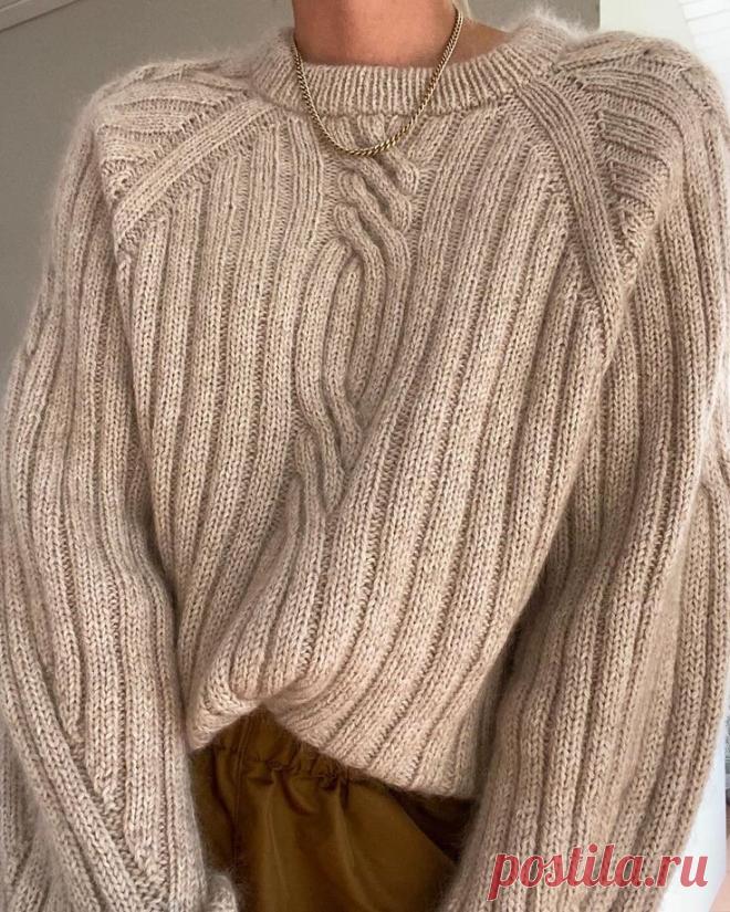 Соткано вдохновение: нескучный вязаный свитер с косами | MG Meldi_knit | Дзен