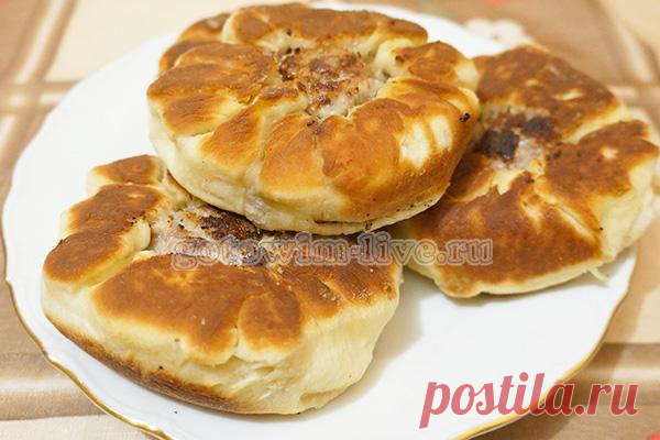 Беляши с мясом из дрожжевого теста — Готовим дома