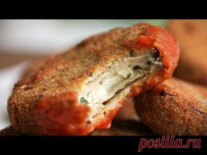 Румяные медальоны из баклажанов и сыра. Потрясающе простой и вкусный рецепт!