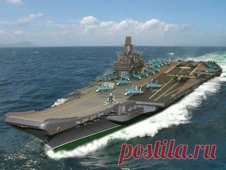 Мир оружия Новый Российский авианосец с электромагнитной катапультой