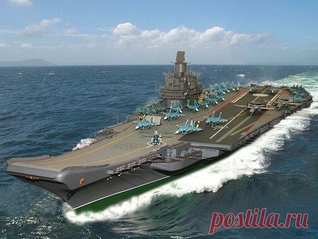 Мир оружия Новый Российский авианосец с электромагнитной катапультой
