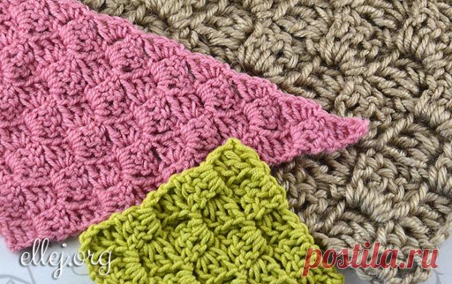 Вязание крючком от угла • Техника энтрелак (С2С). / Вязание крючком от Елены Кожухарь