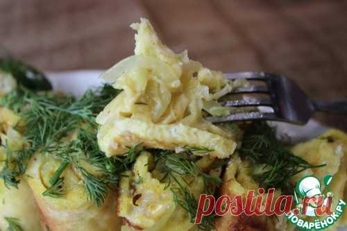 Яичные рулетики с капустой - кулинарный рецепт