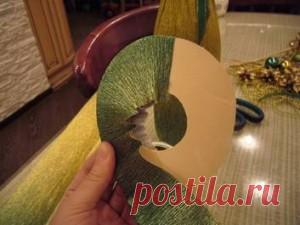 Декорируем шампанское гафробумагой