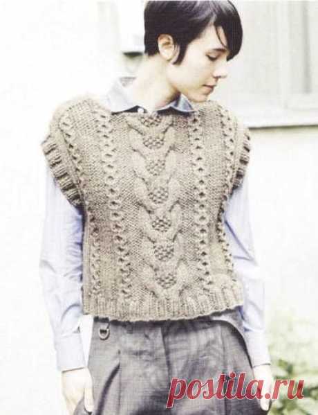 ВЯЗАНЫЙ ЖИЛЕТ / KNITTED VEST
https://ya-masterica.ru/post344605982/ — с Mara Micova и Sneza Dragi Pesovski.