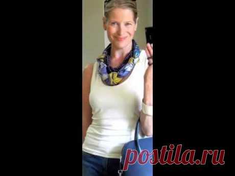 How to wear a scarf as a necklace