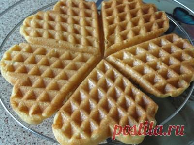Мягкие кукурузные вафли : Низкокалорийные рецепты