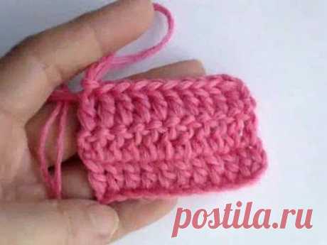 Вязания крючком - Урок 6. Столбик с накидом