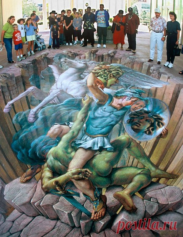 Вот такие 3D рисунки, на асфальте