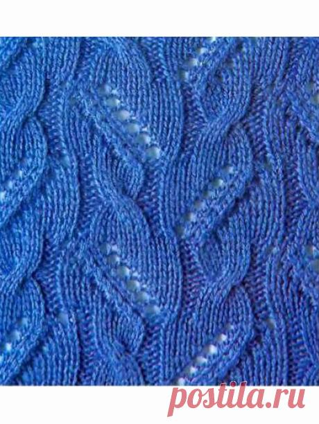 Ажурный узор косами