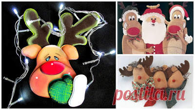 Cómo hacer un reno navideño para colgar ~ cositasconmesh