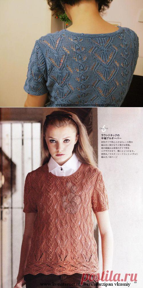 азиатский джемпер с очень красивым узором