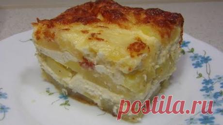 Reteta Cartofi cu branza si smantana la cuptor