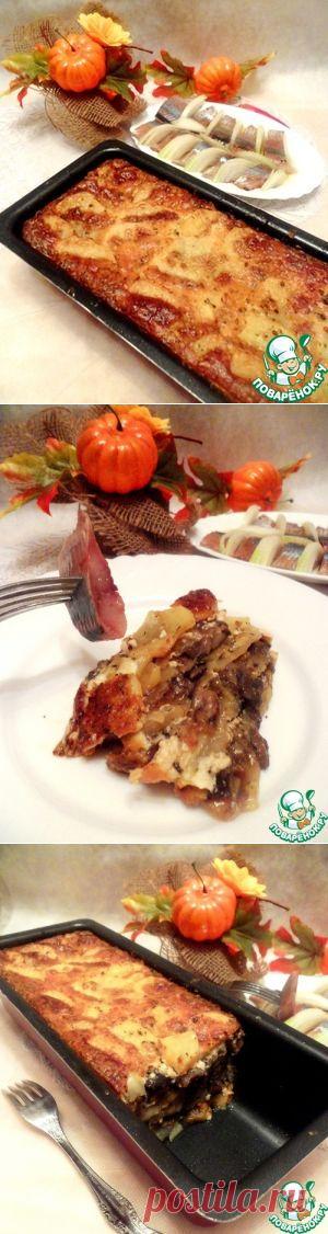 "Гратен" из картофеля с грибами