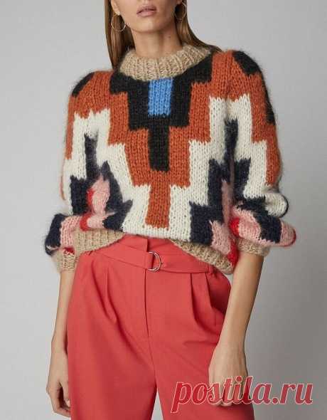 Многоцветное вязание: модные вещи от мировых брендов. Не бойтесь экспериментировать | Вяжем вместе! | Дзен