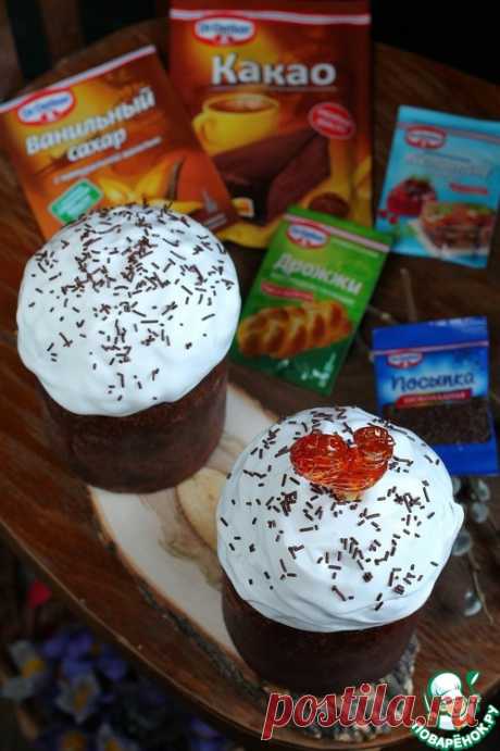 Шоколадный кулич – кулинарный рецепт