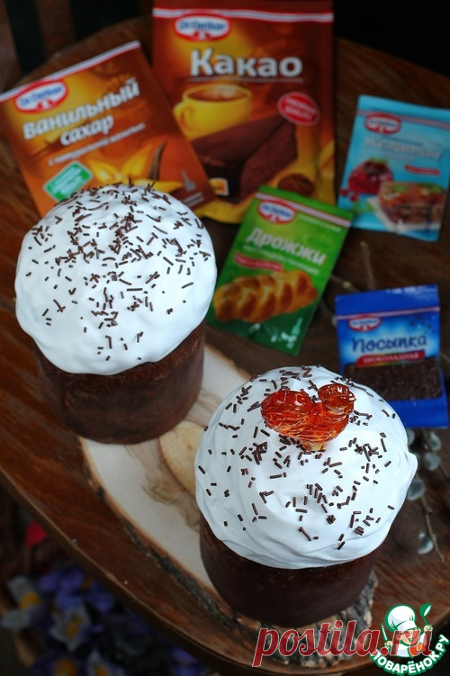 Шоколадный кулич – кулинарный рецепт