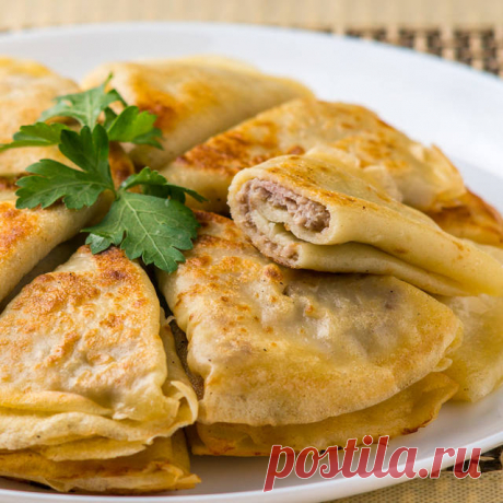 Блинчики с мясом Автор рецепта Оксана Пашко - Cookpad
