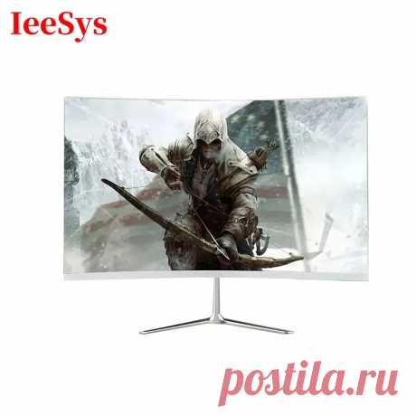 Монитор IeeSys 24-дюймовый изогнутый без полей, 75 Гц 24" - купить по выгодной цене в интернет-магазине OZON
