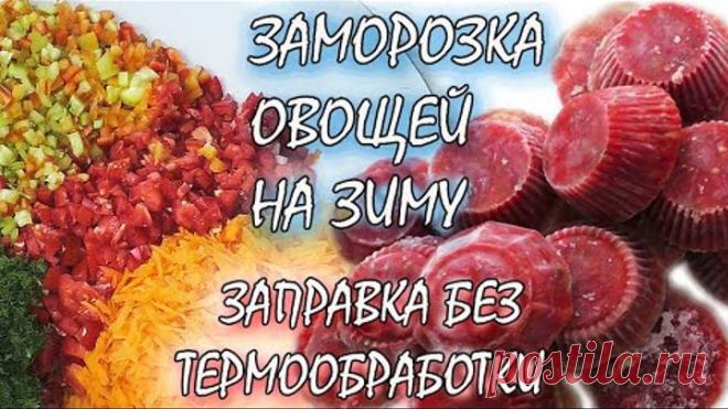 ЗАМОРОЗКА ОВОЩЕЙ НА ЗИМУ / ЗАГОТОВКИ НА ЗИМУ БЕЗ ВАРКИ /ХРАНЕНИЕ В МОРОЗИЛЬНОЙ КАМЕРЕ