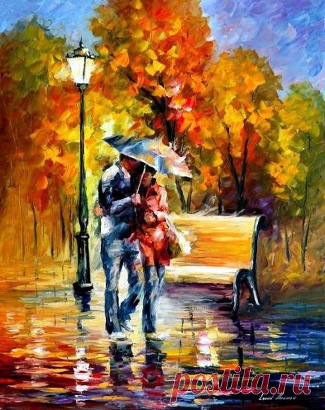 Together In Warmth — PALETTE KNIFE Figure Modern Wall Art Textured Oil Painting…