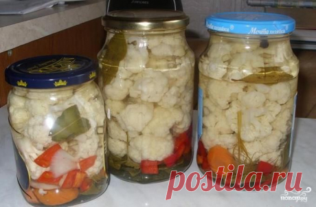 Цветная капуста консервированная - пошаговый кулинарный рецепт на Повар.ру