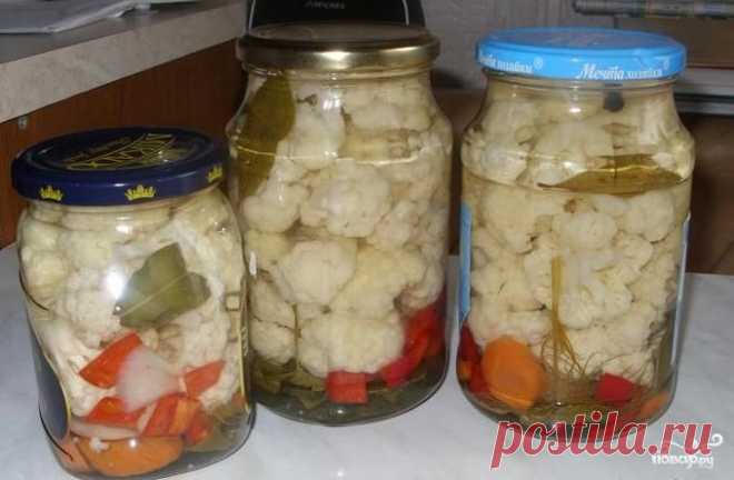 Цветная капуста консервированная - пошаговый кулинарный рецепт на Повар.ру