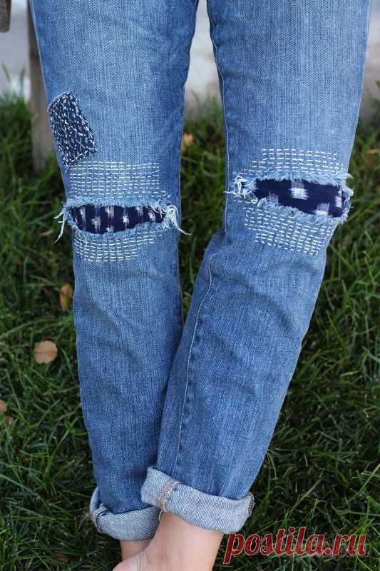 Стильные заплатки для денима в японском стиле: что такое 