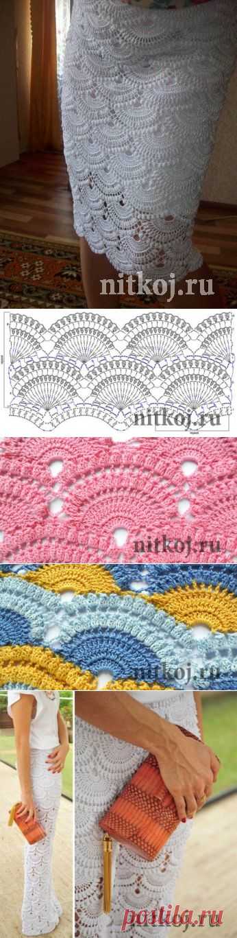 Юбка крючком по мотивам Джованны Диас » Ниткой - вязаные вещи для вашего дома, вязание крючком, вязание спицами, схемы вязания
