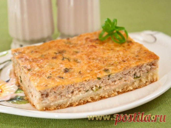 Лучший вариант пирога с консервированной рыбой