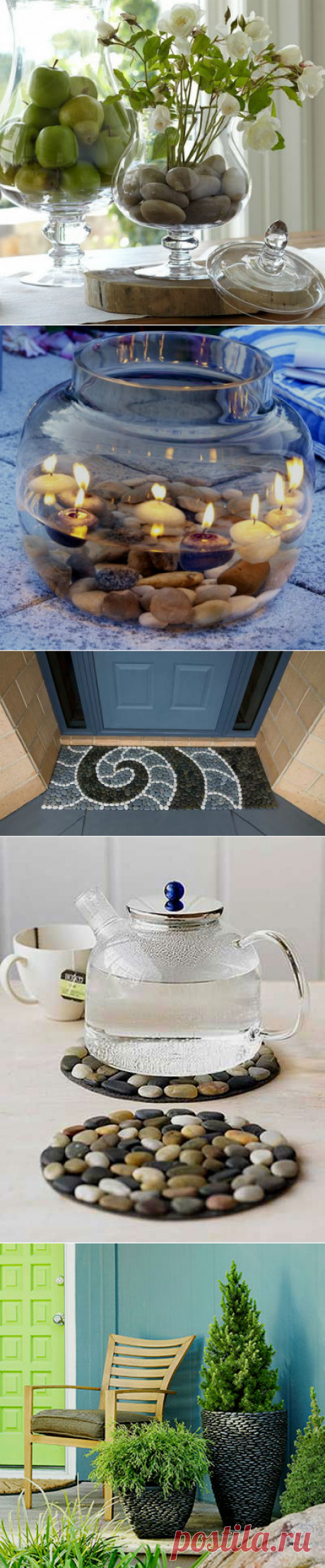 Галька в интерьере – отличный материал для стильного дизайна