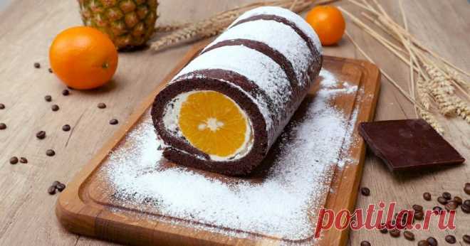 Рулет с апельсинами