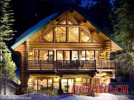 Уютный деревянный дом фото
