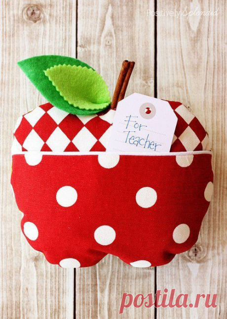 Яблочко из ткани, выкройки мягких игрушек / Тильда, мягкие игрушки своими руками, выкройки / КлуКлу. Рукоделие - бисероплетение, квиллинг, вышивка крестом, вязание