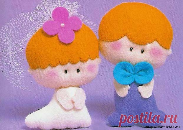 Игрушки из фетра. Много выкроек