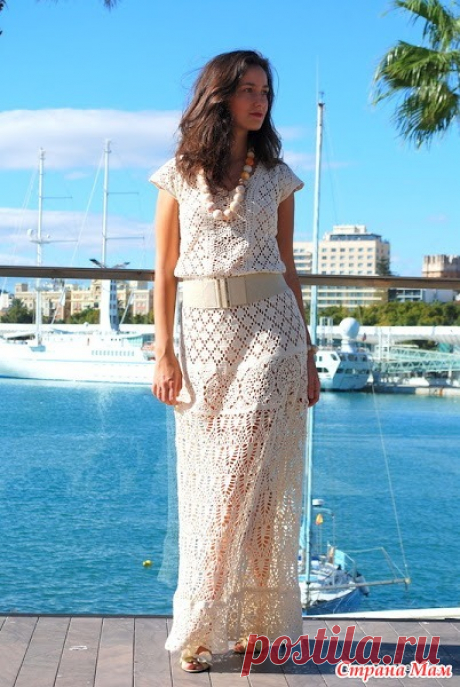 Платье "Зачарованная" от Оли Sexy Crochet Дорогие СМ. Весна приходит, а там и лето пора нам с Вами обновляться. Предлагаю Вам связать красивенное платье "Зачарованная" от Оли Sexy Crochet.