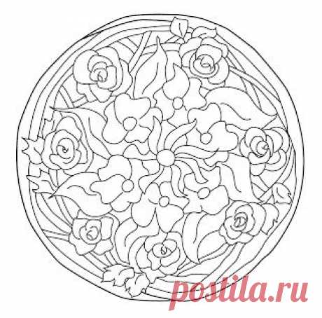 Мандалы для детей: круглые мандалы