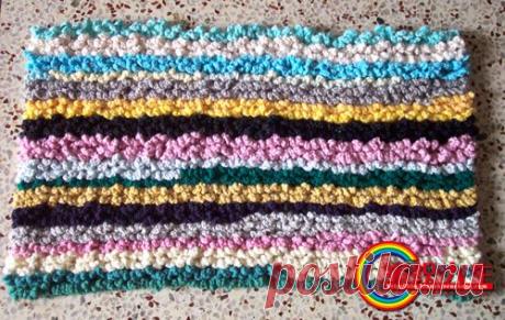 "Меховой" коврик.

#для_дома #для_дома #вязание_крючком #ковёр_крючком #узор_крючком #вязание_крючком@shtuchki_ot_levoruchki