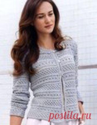 ЖАКЕТ С УЗОРОМ СПЯЩАЯ КРАСАВИЦА!