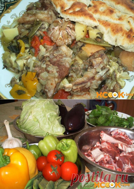 Хашлама из баранины - фото рецепт приготовления блюда.
В армянской кухне хашлама – это густой мясной суп.