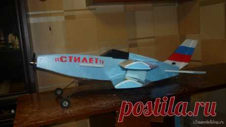 Экспериментальная, пилотажная авиамодель – биплан с КОС «Стилет» СВ-201 Здравствуйте, уважаемые авиамоделисты. А, начну ка я создавать новую, экспериментальную, пилотажную авиамодель - биплан с КОС, под названием "Стилет". Крыло́ обра́тной стрелови́дности (КОС) — крыло с отрицательной стреловидностью ! Подумаешь! Этим уже не удивишь, а вот биплан с КОС - это