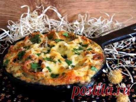 КАННЕЛЛОНИ С ГРИБАМИ И БРЫНЗОЙ