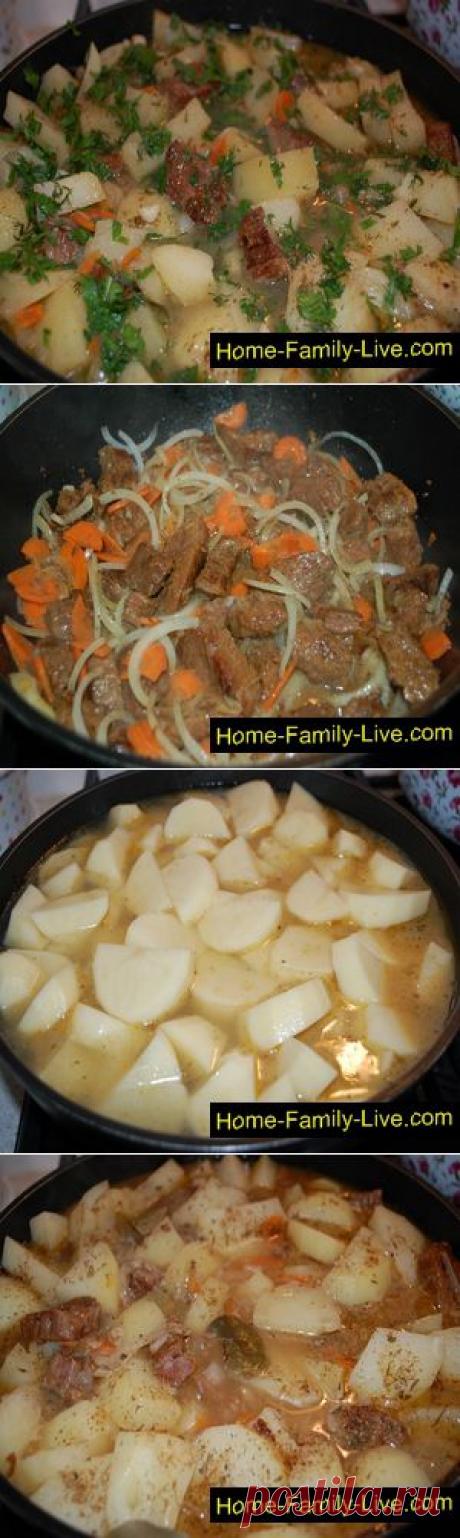 Картошка с мясом - Кулинарные рецепты