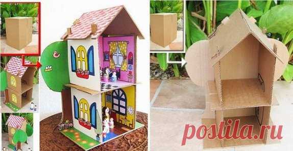Симпатичные кукольные домики своими руками | Рукоделие